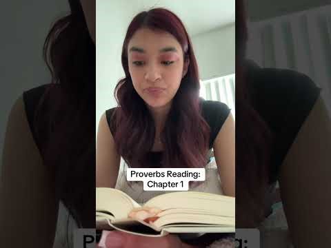 Reading Proverbs Chapter 1 