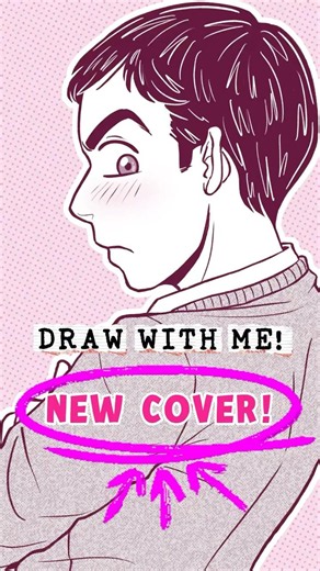 COVER ART REVEAL! Draw with me HS CH4 cover ♥️ #shamy #fancomic #tbbt #sheldoncooper