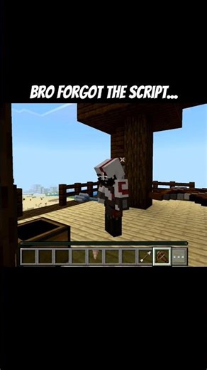Bro forgot the script...#minecraft #gaming #shorts