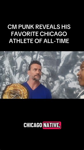 CM Punk reveals his favorite Chicago athlete of all time! My Chicago folks, who y’all picking?? #WWE #cmpunk #chicago #wwe2k26 #wwetiktok @WWEGames