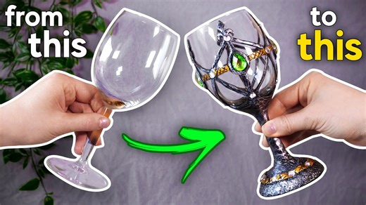 Turning wine glasses into epic designs