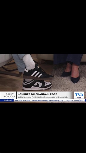À Salut Bonjour, on dévoilait en primeur un nouveau mouvement québécois. Le 24 avril, portez deux chaussures différentes. Un geste simple pour rappeler que, même dans la différence, on peut avancer ensemble. 👟 La Journée de la paire « impossible » est lancée. ✨ Selon nos données, 65 % des élèves du primaire et du secondaire au Québec auraient vécu au moins une forme de violence, incluant l’intimidation, le racisme, le sexisme, la cyberintimidation, l’homophobie ou la transphobie. Il est temps q