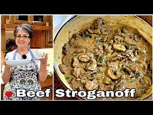 Easiest Creamy Beef Stroganoff // With Mashed potatoes or noodles ❤️