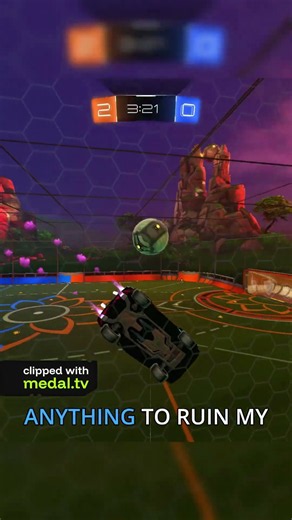 Anything to Ruin my setup😭 Clipped with Medal 4k #rocketleague #medalpartner