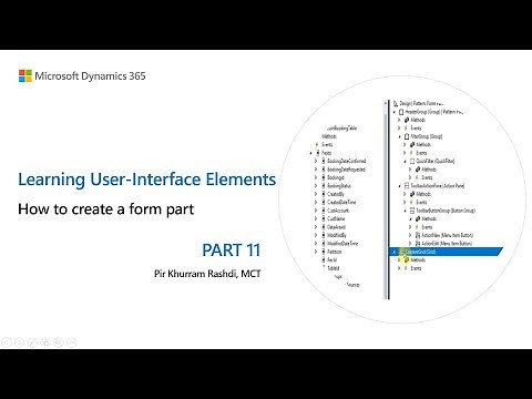11. How to create a form part in Dynamics 365 Finance and Operations