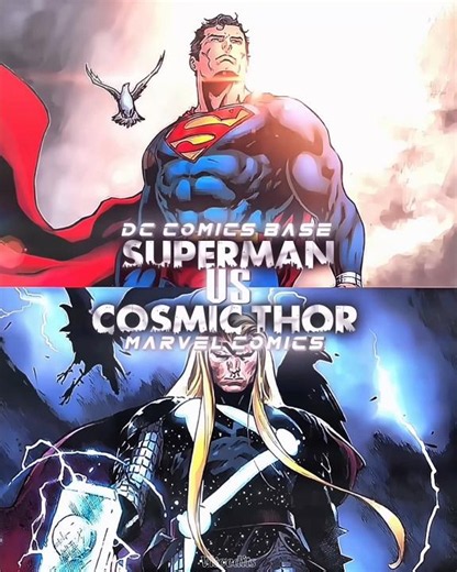 Superman vs Cosmic King Thor