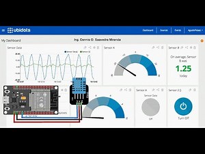 TEMPERATURA, HUMEDAD Y LED CON UBIDOTS