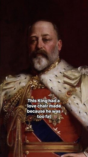 King Edward VII and his love chair #edwardvii #lovechair #trending #historyshorts