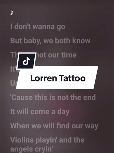 Lorren Tattoo Lyrics Video - Hindi Version