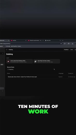 Dub Videos to Spanish for GLOBAL YouTube Growth FAST! #shorts