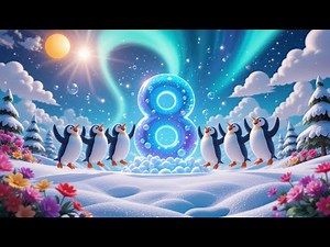 Penguin Counting Song | Learn Numbers with Cute Penguins for Kids
