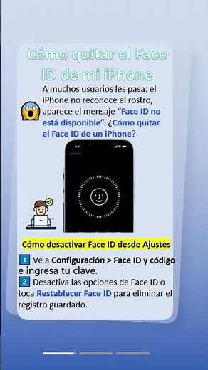 Como eliminar/desactivar Face ID de iPhone #iphone #unlock #desbloqueo#foryou