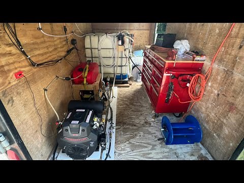 Pressure Washer 8 GPM Predator 670 Enclosed Trailer Build