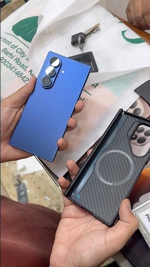 Fold 7 premium carbon hing protection case | Samsung fold 7 carbon fiber nillkin cover