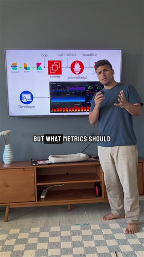 Monitoring & Observability are critical parts of a successful large scale system. Prometheus and Grafana the ELK stack is a common way to do this, cloud providers also offer managed solutions for this, Ie AWS CloudWatch. #coding #programming #systemdesign