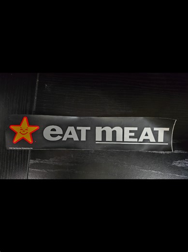 Vintage Carl's Jr Stickers and Fun Commercials