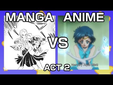 Sailor Moon Manga Vs Anime | Crystal Comparison Act 2
