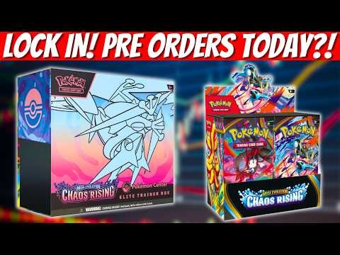 Chaos Rising Pre Orders SOON! How To Secure From Pokemon Center