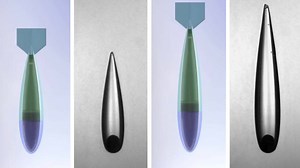 Watch these hot balls cut through water like a knife through butter