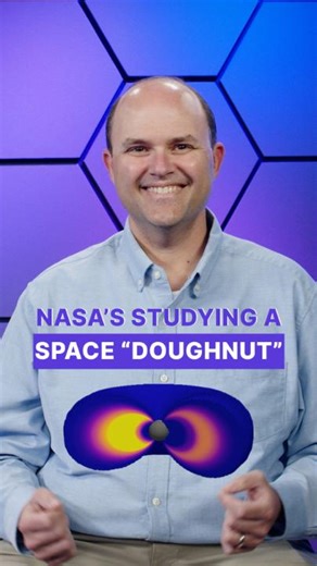NASA is launching a new experiment to track charged particles in a "space doughnut" encircling Earth. 🍩Installed on the @Space_Station, STORIE will study the ring current — a swarm of particles that can surge when a solar blast hits Earth, disrupting satellites & power grids.