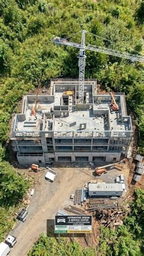 Building a Modern Auto Design Center in 40 Seconds! 🏗️🏎️ #shorts #construction #architecture