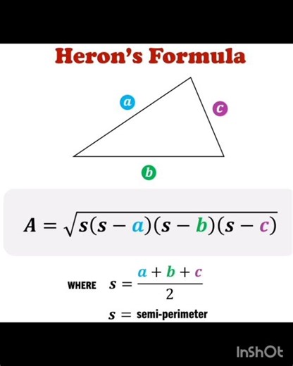 Herons Formula Practice questions