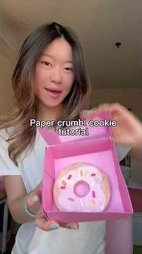 Paper crumbl cookie tutorial #diy #papercraft #paperart