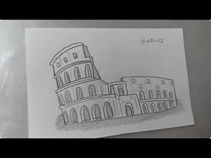 How to Draw the Colosseum (Step by Step)