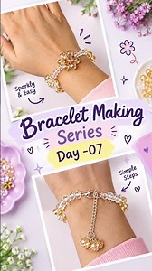 DAY -07 DIY Flower Bracelet #shortsyoutube #trending #viral #diy