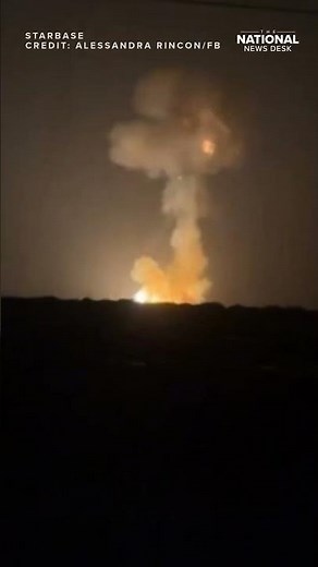 SpaceX Starship explodes