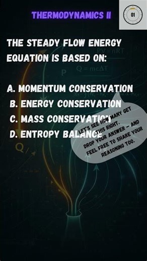 CONTROL VOLUME ANALYSIS I Challenge 14 #thermodynamics II#quizstudy #shorts