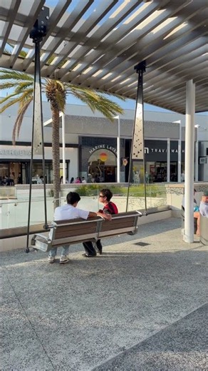 New swings at Fashion Valley Mall in San Diego!