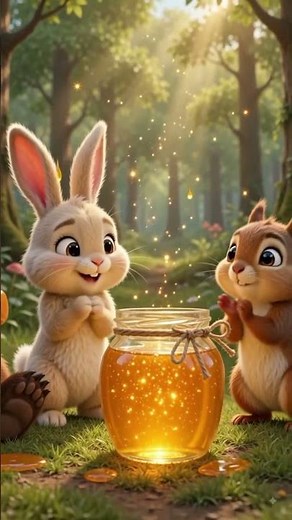 The Little Bear and the Magic Honey 🍯🐻 | #kidsstories #animalshorts #bearstory