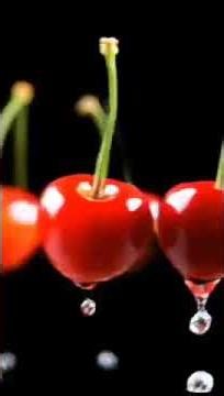 Satisfying Slow Motion: Water Droplets on Perfect Red Cherries