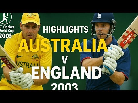 2003 Australia cricket world cup Australia vs england