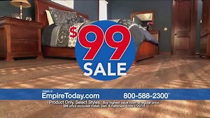 Empire Today $99 Sale TV Spot, 'Carpet, Hardwood and Laminate'