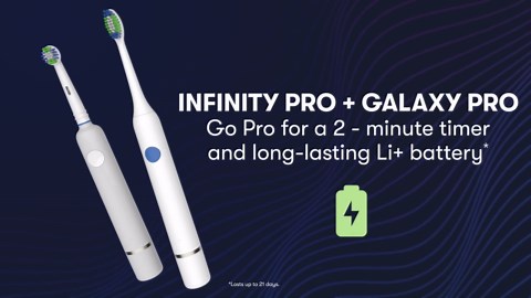 Equate Infinity Power Toothbrush with Antibacterial Replacement Brush Heads & USB Cable