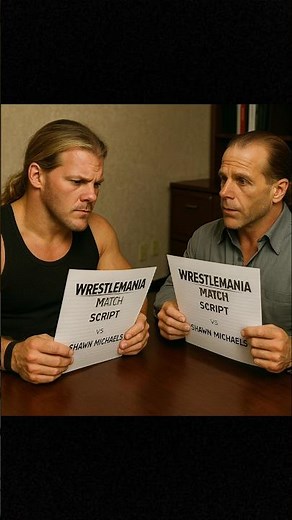 Shawn Michaels and Chris Jericho match script!! #wwe #wrestling #shorts