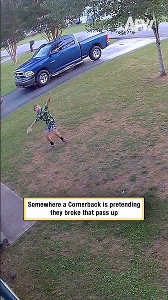 Somewhere a Cornerback is pretending they broke that pass up