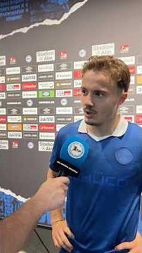 Felix Hagmann after the 1-1 draw against VfL Bochum at the Alm stadium 🎤