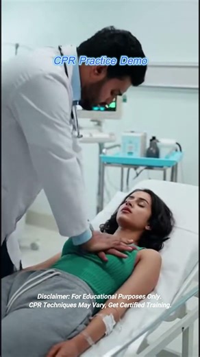 CPR Practice Demo | Doctor Training Clip #MedicalLearning