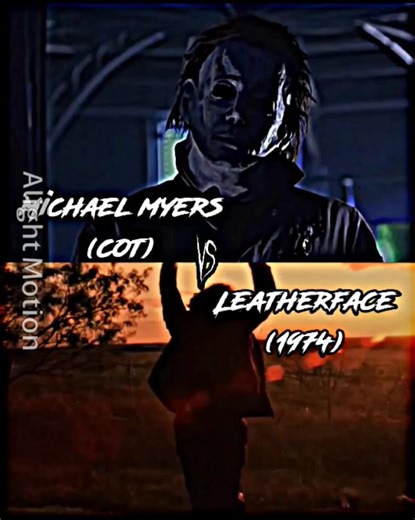 michael myers cot vs leatherface 1974