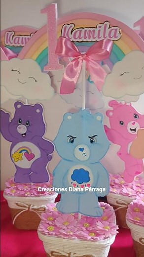 centros de mesa temática ositos cariñositos #diy #ositoscariñositos #centrodemesa #art #craft