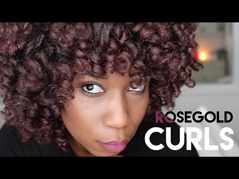 ROSEGOLD CURLS w/ Ion Color Brilliance Metallics Temporary Liquid Hair Makeup