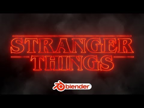 Blender - Stranger Things Intro Animation in Eevee