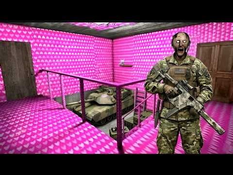 Granny Game Horror Escape Gameplay Granny Became Soldier in Barbie House | Scary Escape Challenge