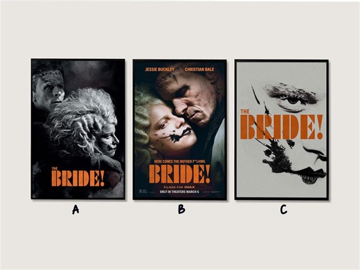 The Bride Movie Poster, Custom Film Wall Art, Cinematic Print, Home Decor, Gift Idea, Canvas Poster, Unframed