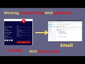 how to make working contact form with JavaScript || use smtp.js in JavaScript