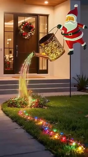 82 reactions |  Solar Santa Kettle Light – Let Magic Glow in Your...