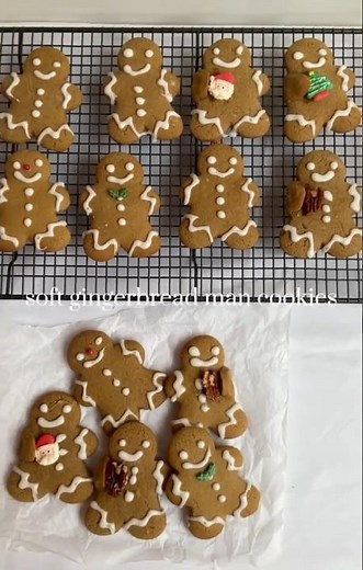 soft gingerbread man cookies 🎄